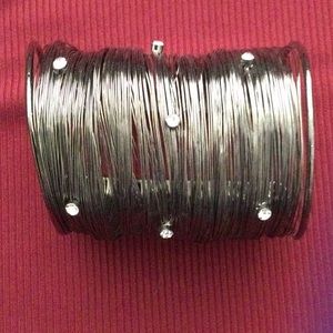 Cuff bracelet rhinestone embellished